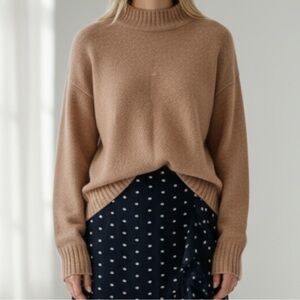 Point Sur Wool Alpaca blend Mock Neck Pullover Sweater SZ L